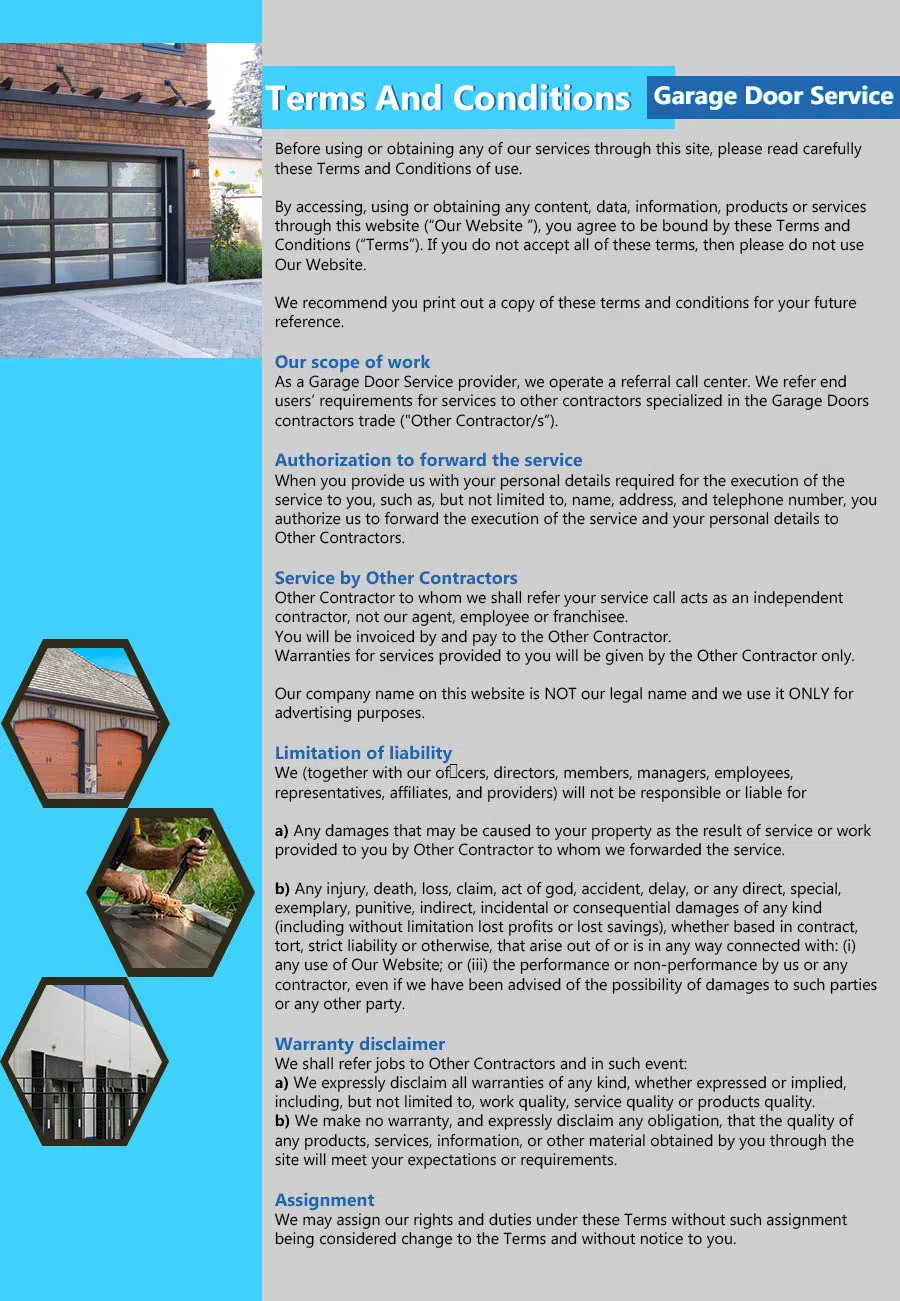 Capitol Garage Doors Lynnfield, MA 781-355-7773 - terms4